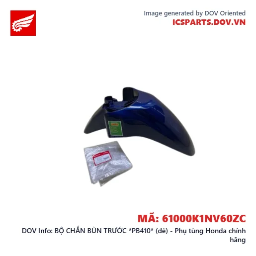 BỘ CHẮN BÙN TRƯỚC *PB410* (dè) - Phụ tùng Honda chính hãng