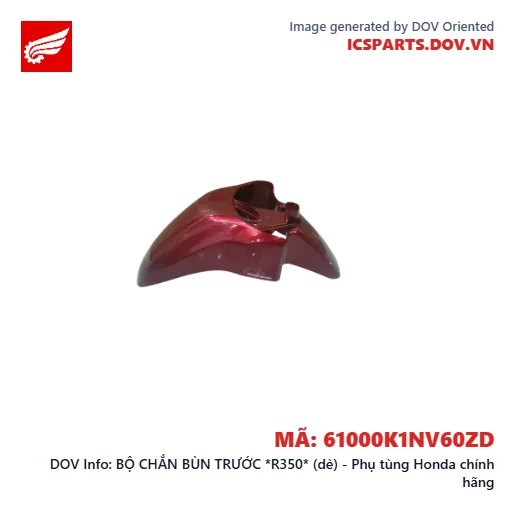 BỘ CHẮN BÙN TRƯỚC *R350* (dè) - Phụ tùng Honda chính hãng