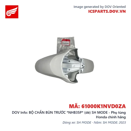 BỘ CHẮN BÙN TRƯỚC *NHB35P* (dè) SH MODE - Phụ tùng Honda chính hãng