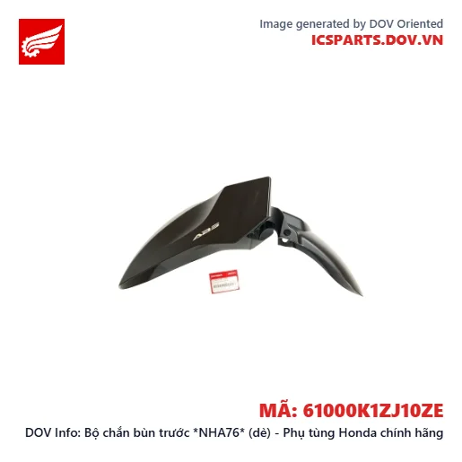 Bộ chắn bùn trước *NHA76* (dè) - Phụ tùng Honda chính hãng