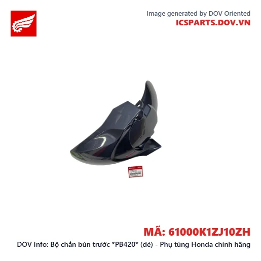 Bộ chắn bùn trước *PB420* (dè) - Phụ tùng Honda chính hãng