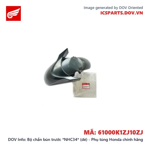 Bộ chắn bùn trước *NHC34* (dè) - Phụ tùng Honda chính hãng