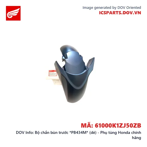Bộ chắn bùn trước *PB434M* (dè) - Phụ tùng Honda chính hãng