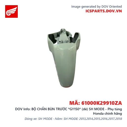 BỘ CHẮN BÙN TRƯỚC *GY150* (dè) SH MODE - Phụ tùng Honda chính hãng