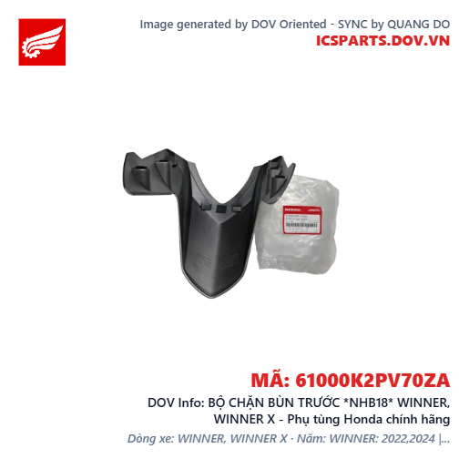 BỘ CHẶN BÙN TRƯỚC *NHB18* WINNER, WINNER X - Phụ tùng Honda chính hãng