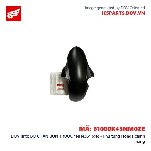 BỘ CHẮN BÙN TRƯỚC *NH436* (dè) - Phụ tùng Honda chính hãng