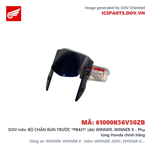 BỘ CHẮN BÙN TRƯỚC *PB421* (dè) WINNER, WINNER X - Phụ tùng Honda chính hãng