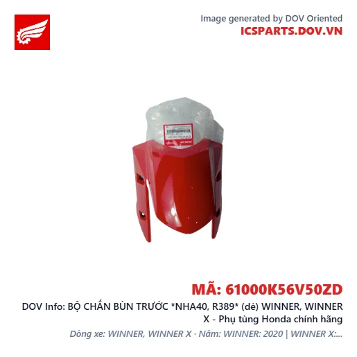 BỘ CHẮN BÙN TRƯỚC *NHA40, R389* (dè) WINNER, WINNER X - Phụ tùng Honda chính hãng