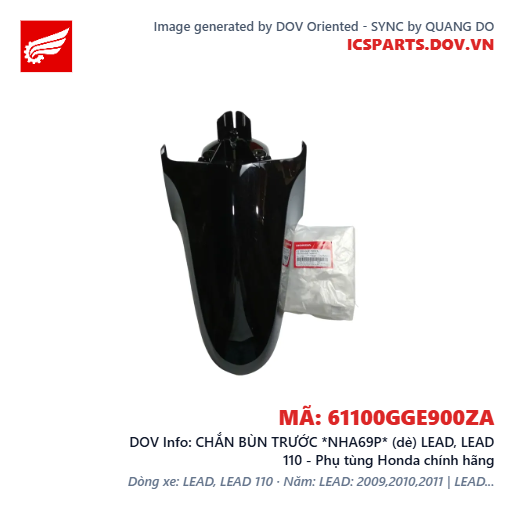 CHẮN BÙN TRƯỚC *NHA69P* (dè) LEAD, LEAD 110 - Phụ tùng Honda chính hãng