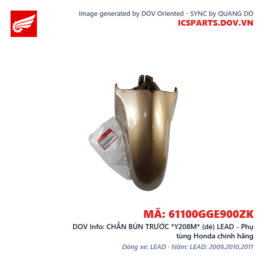 CHẮN BÙN TRƯỚC *Y208M* (dè) LEAD - Phụ tùng Honda chính hãng