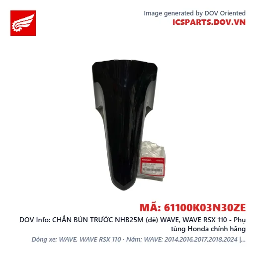 CHẮN BÙN TRƯỚC NHB25M (dè) WAVE, WAVE RSX 110 - Phụ tùng Honda chính hãng