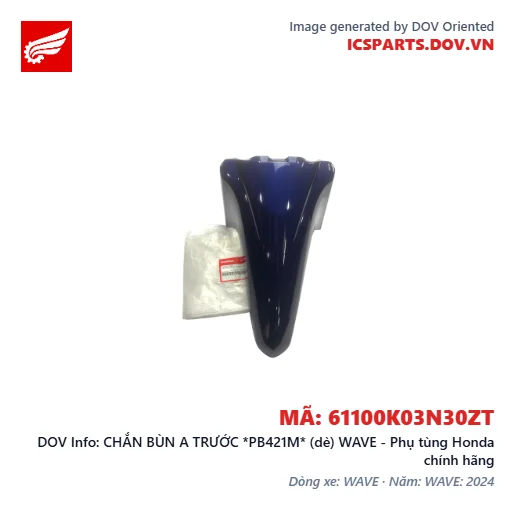 CHẮN BÙN A TRƯỚC *PB421M* (dè) WAVE - Phụ tùng Honda chính hãng