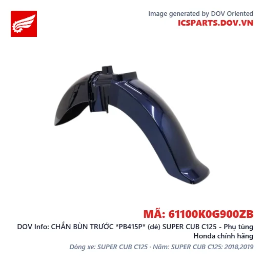 CHẮN BÙN TRƯỚC *PB415P* (dè) SUPER CUB C125 - Phụ tùng Honda chính hãng