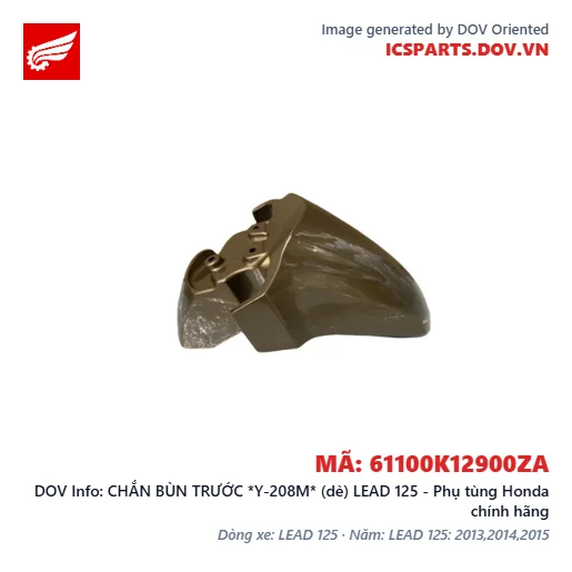 CHẮN BÙN TRƯỚC *Y-208M* (dè) LEAD 125 - Phụ tùng Honda chính hãng