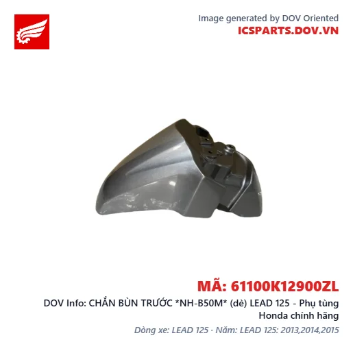 CHẮN BÙN TRƯỚC *NH-B50M* (dè) LEAD 125 - Phụ tùng Honda chính hãng