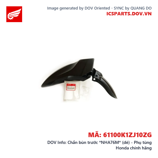 Chắn bùn trước *NHA76M* (dè) - Phụ tùng Honda chính hãng