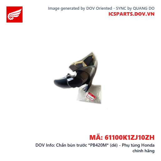 Chắn bùn trước *PB420M* (dè) - Phụ tùng Honda chính hãng