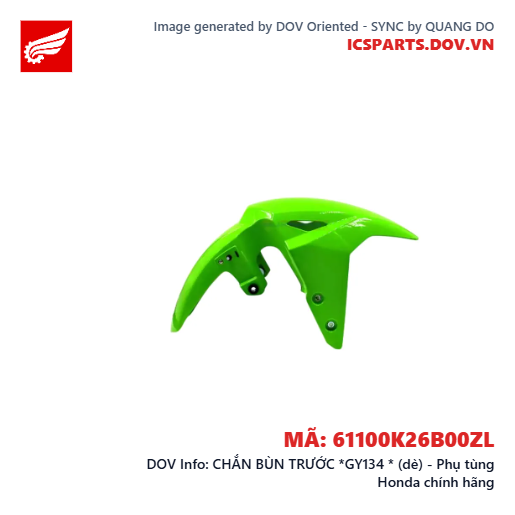 CHẮN BÙN TRƯỚC *GY134 * (dè) - Phụ tùng Honda chính hãng