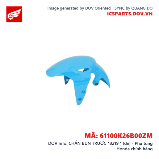 CHẮN BÙN TRƯỚC *B219 * (dè) - Phụ tùng Honda chính hãng