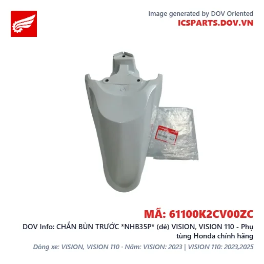 CHẮN BÙN TRƯỚC *NHB35P* (dè) VISION, VISION 110 - Phụ tùng Honda chính hãng
