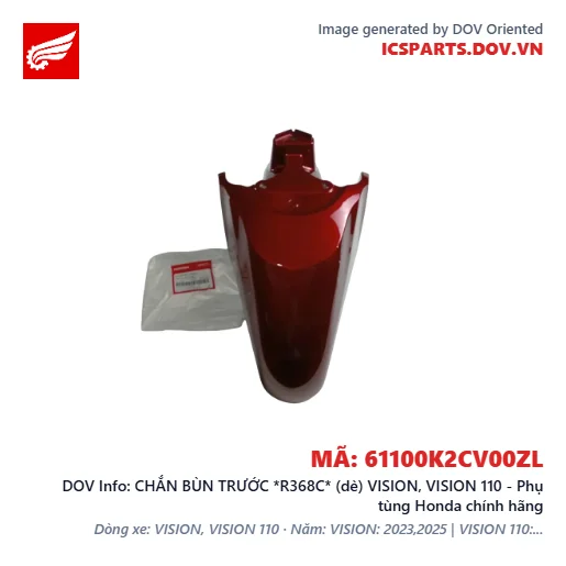 CHẮN BÙN TRƯỚC *R368C* (dè) VISION, VISION 110 - Phụ tùng Honda chính hãng