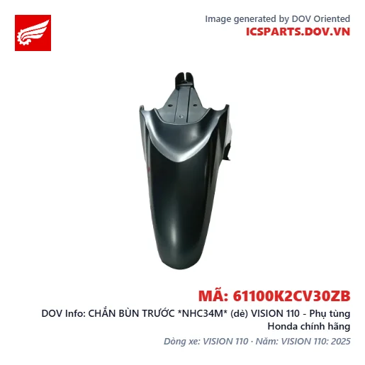 CHẮN BÙN TRƯỚC *NHC34M* (dè) VISION 110 - Phụ tùng Honda chính hãng