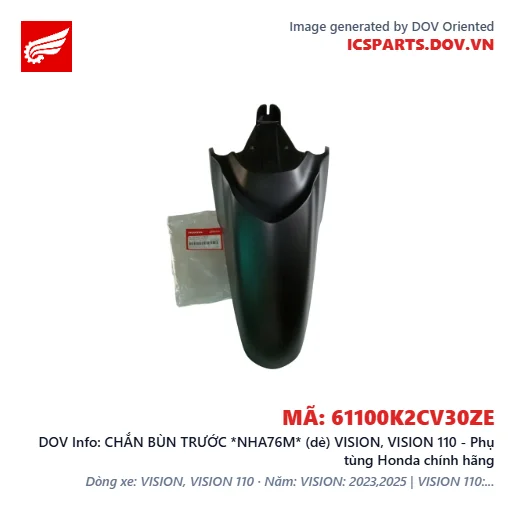 CHẮN BÙN TRƯỚC *NHA76M* (dè) VISION, VISION 110 - Phụ tùng Honda chính hãng