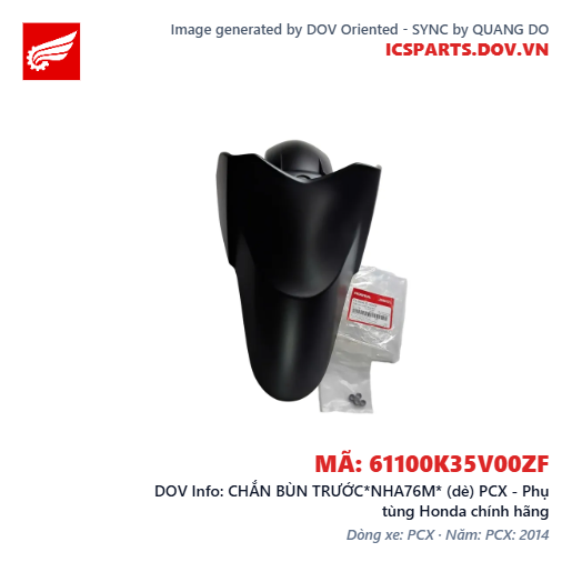 CHẮN BÙN TRƯỚC*NHA76M* (dè) PCX - Phụ tùng Honda chính hãng