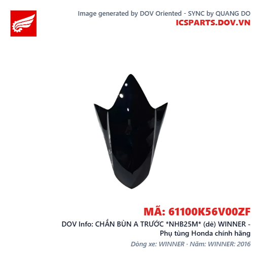 CHẮN BÙN A TRƯỚC *NHB25M* (dè) WINNER - Phụ tùng Honda chính hãng