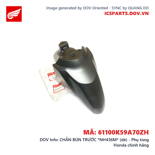 CHẮN BÙN TRƯỚC *NH436M* (dè) - Phụ tùng Honda chính hãng