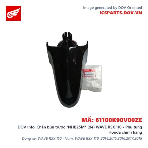 Chắn bùn trước *NHB25M* (dè) WAVE RSX 110 - Phụ tùng Honda chính hãng