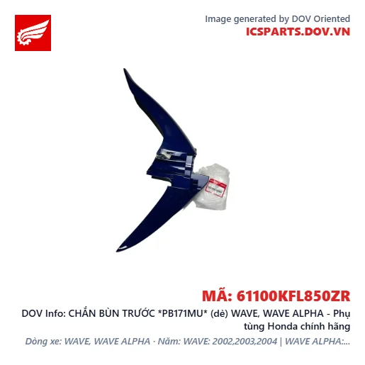 CHẮN BÙN TRƯỚC *PB171MU* (dè) WAVE, WAVE ALPHA - Phụ tùng Honda chính hãng