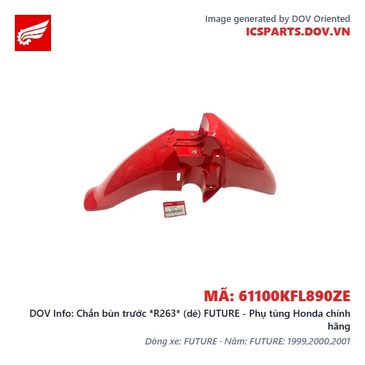 Chắn bùn trước *R263* (dè) FUTURE - Phụ tùng Honda chính hãng