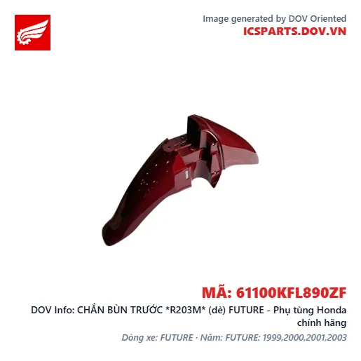 CHẮN BÙN TRƯỚC *R203M* (dè) FUTURE - Phụ tùng Honda chính hãng