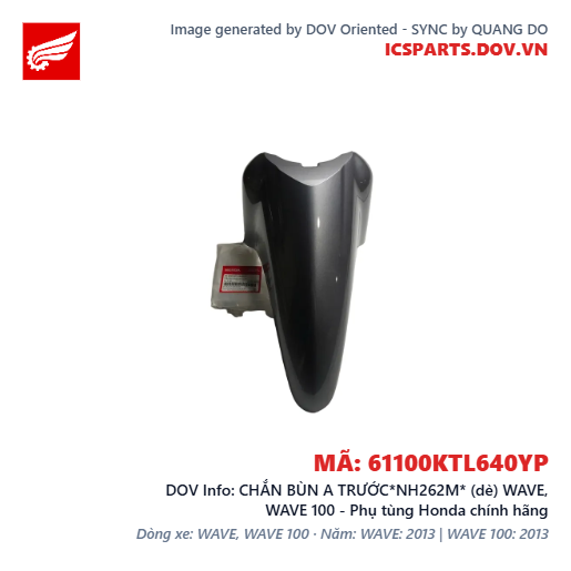 CHẮN BÙN A TRƯỚC*NH262M* (dè) WAVE, WAVE 100 - Phụ tùng Honda chính hãng
