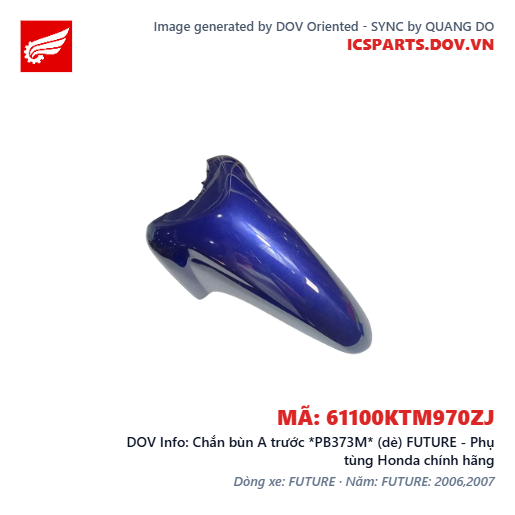 Chắn bùn A trước *PB373M* (dè) FUTURE - Phụ tùng Honda chính hãng