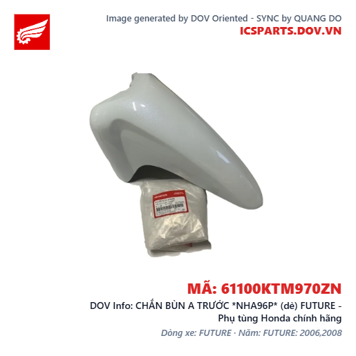 CHẮN BÙN A TRƯỚC *NHA96P* (dè) FUTURE - Phụ tùng Honda chính hãng