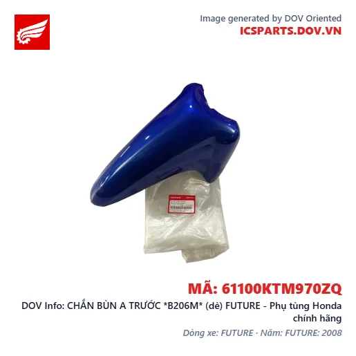 CHẮN BÙN A TRƯỚC *B206M* (dè) FUTURE - Phụ tùng Honda chính hãng
