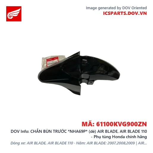CHẮN BÙN TRƯỚC *NHA69P* (dè) AIR BLADE, AIR BLADE 110 - Phụ tùng Honda chính hãng