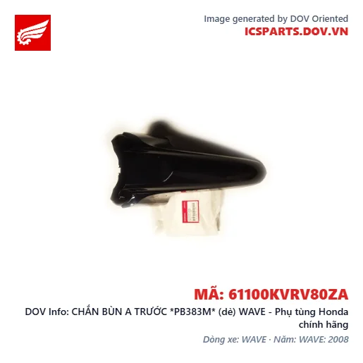 CHẮN BÙN A TRƯỚC *PB383M* (dè) WAVE - Phụ tùng Honda chính hãng
