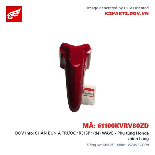 CHẮN BÙN A TRƯỚC *R315P* (dè) WAVE - Phụ tùng Honda chính hãng
