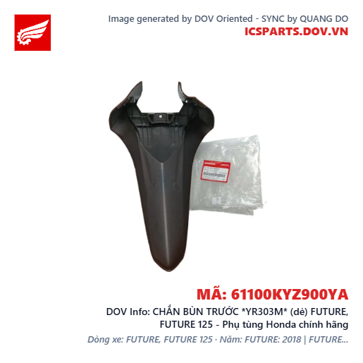 CHẮN BÙN TRƯỚC *YR303M* (dè) FUTURE, FUTURE 125 - Phụ tùng Honda chính hãng