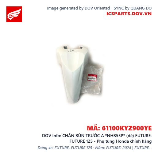 CHẮN BÙN TRƯỚC A *NHB55P* (dè) FUTURE, FUTURE 125 - Phụ tùng Honda chính hãng