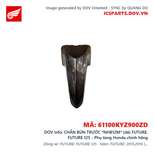 CHẮN BÙN TRƯỚC *NHB12M* (dè) FUTURE, FUTURE 125 - Phụ tùng Honda chính hãng