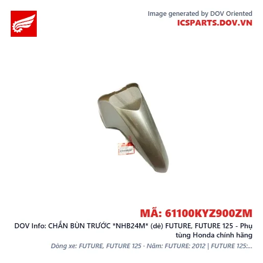CHẮN BÙN TRƯỚC *NHB24M* (dè) FUTURE, FUTURE 125 - Phụ tùng Honda chính hãng