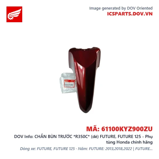 CHẮN BÙN TRƯỚC *R350C* (dè) FUTURE, FUTURE 125 - Phụ tùng Honda chính hãng