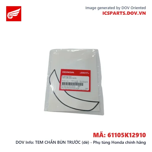 TEM CHẮN BÙN TRƯỚC (dè) - Phụ tùng Honda chính hãng
