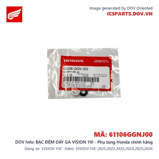 BẠC ĐỆM DÂY GA VISION 110 - Phụ tùng Honda chính hãng