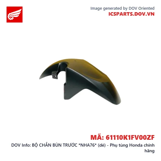 BỘ CHẮN BÙN TRƯỚC *NHA76* (dè) - Phụ tùng Honda chính hãng