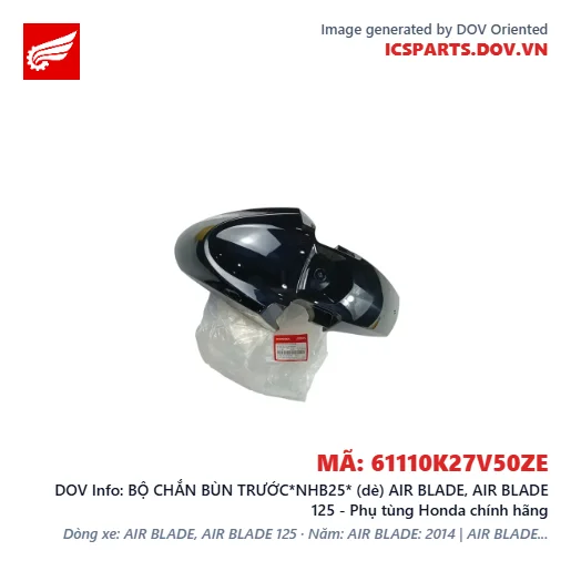 BỘ CHẮN BÙN TRƯỚC*NHB25* (dè) AIR BLADE, AIR BLADE 125 - Phụ tùng Honda chính hãng